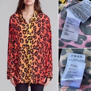 Ombre leopard shirt by R13